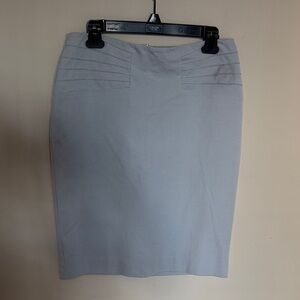 Alfani Women Light Gray Pencil Skirt size 4 stretch knee length